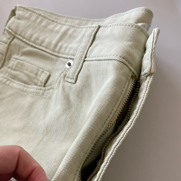 Old Navy|OG Shorts High Rise Denim, Pastel Mint Denim in High Rise—Size 8•••NWT - Picture 4 of 9